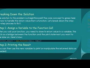 Mastering Function Returns in Python: A Simple Guide for Beginners