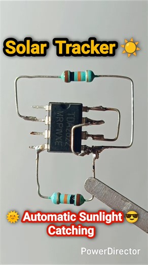Simple Solar Tracker Circuit without Arduino #circuit #solartracker #electronicsproject #shortsviral