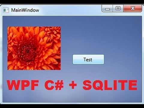 C# WPF Tutorial 4- SQLite database connection with WPF C# PART- 2/2