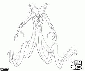 Wildvine, Ben 10 alien coloring page printable game