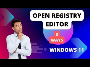 How to Open the Windows Registry Editor (Step-by-Step Guide)