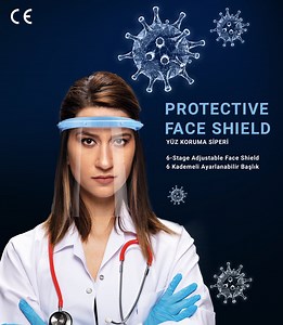 11K views · 167 reactions | 6 Stage Adjustable Face Shield Compatible with Facial Lines And Durable Design. Easy to clean and Reusable FACE SHIELDS. It can be used in environments requiring all kinds of face protection. It prevents splashing of foreign substances to the face. www.elfamed.com.tr #covid19 #Coronavirus #Protectivefaceshields #faceshield #medical #elfamed #lefatek #faceprotection | Elfatek Elektronik Ltd. Şti | Facebook