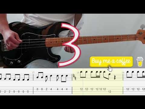 Level up 5 Must Know Bass Riffs on 2 Strings & 1 Finger – Super Easy for Beginners!