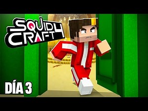 🦑SQUID CRAFT GAME 4🦑 DÍA #3: EL JUEGO DEL CARRUSEL 🎠