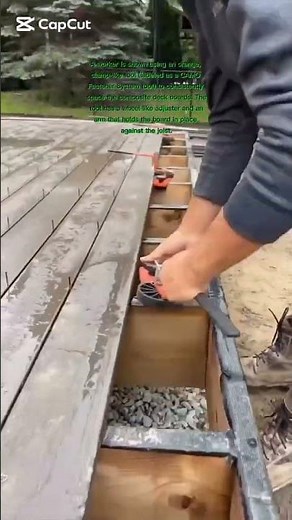 great 👍 tool installation of a composite deck