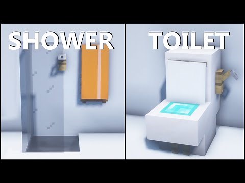 Minecraft: 30+ Bathroom Builds Hacks! [easy]