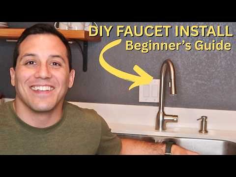 How to Change a Kitchen Faucet - Quick And Easy Install For Beginners - Moen Adler Faucet
