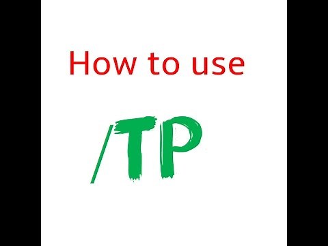 How to use /tp command Minecraft