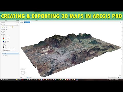 Creating & Exporting 3D maps in ArcGIS Pro | Latest