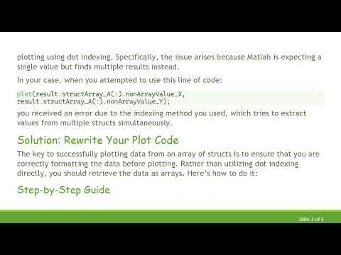 How to Effectively Plot Data from an Array of Structs in Matlab
