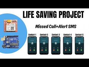 Emergency Alert System Using Arduino&SIM800L | Sends SMS & Missed Calls to 5 Numbers + Buzzer Alarm.