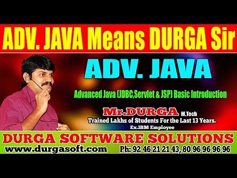 Advanced Java (JDBC,Servlet & JSP) Basic Introduction by Durga Sir