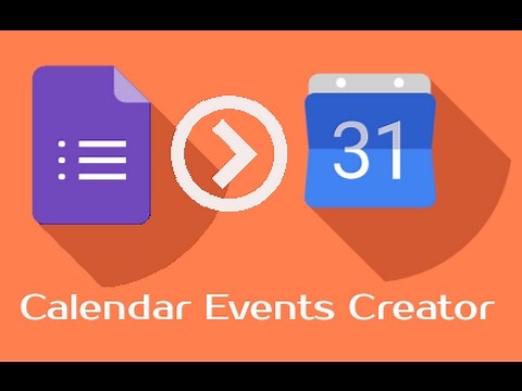 Create calendar events by submit Google form
