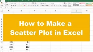 How to Make a Scatter Plot in Excel