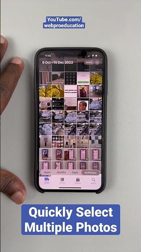 Quickly Select Multiple iPhone Photos