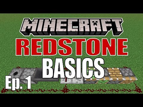 Minecraft Redstone Basics | Learn how to Redstone Ep1