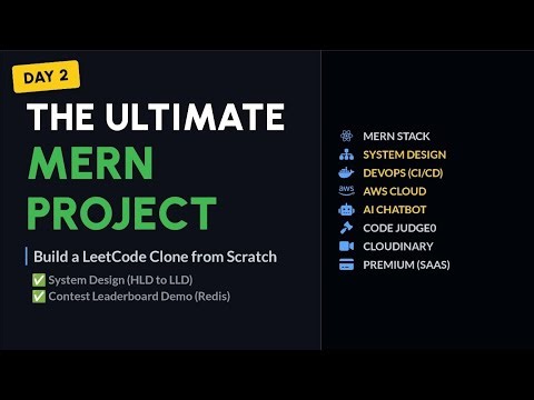Master System Design | LeetCode Platform | MERN, Redis