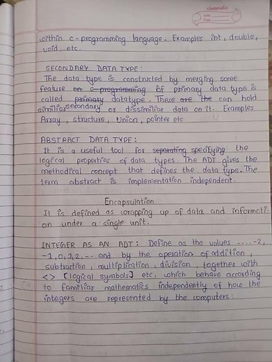 Data Structure definition and complete meaning in brief