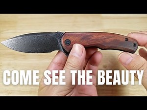 THE BEST COMPACT EDC KNIFE UNDER $60 2023/2024 CIVIVI MINI PRAXIS DAMASCUS STEEL/REAL WOOD REVIEW