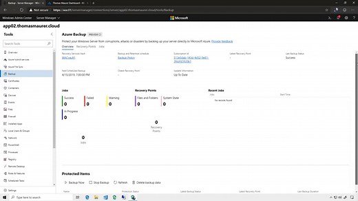 Sync File Servers with Azure File Sync in Windows Admin Center