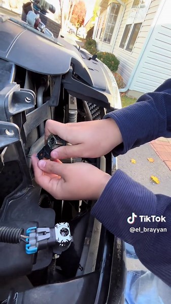 What yall think? LEDs much needed 💡#silverado #led #cateye #headlights #singlecab