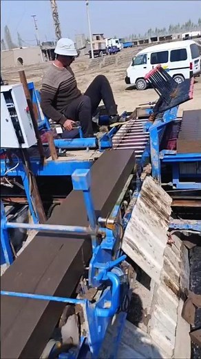 Automatic Brick Making Machine in Action | High-Speed Brick Factory Process