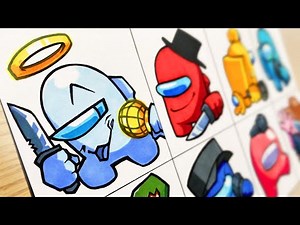 [Drawing FNF] SUS IMPOSTOR V4/AMONG US/Friday Night Funkin' VS Imposter V4