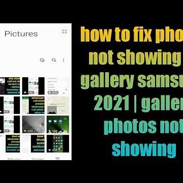 how to fix photos not showing in gallery samsung problem | gallery pictures not showing Samsung
