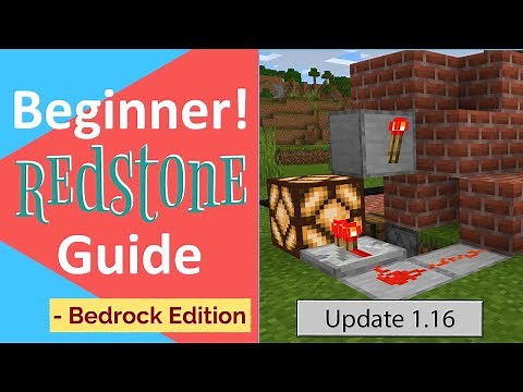 Minecraft 1.16+ Redstone Tutorial for MCPE & Bedrock!!