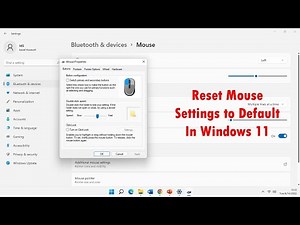 Reset Mouse Settings to Default in Windows 11