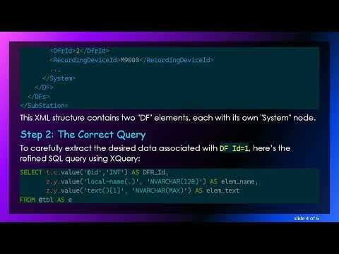 Mastering XQuery: How to Find Sub Nodes in XML Data in SQL Server
