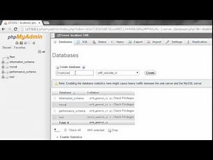 Create Database in phpMyAdmin