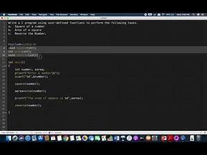 User Defined Functions in C - Example Program
