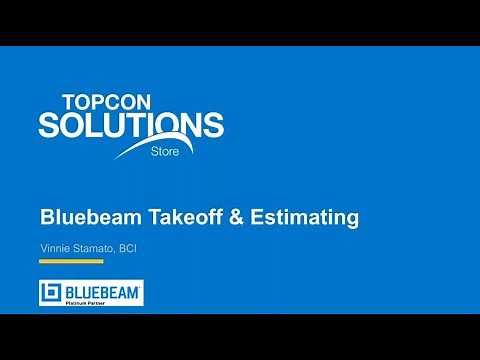 Bluebeam Takeoff and Estimating