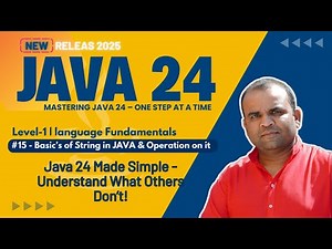 Lesson 15 Basic Idea About String in JAVA & Operation on it YT