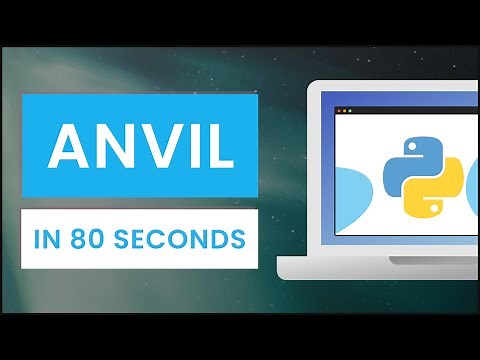 Anvil in 80 Seconds: The Pythonic Way to Build Web Apps