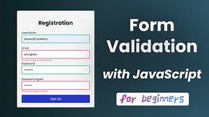 Form validation using javascript