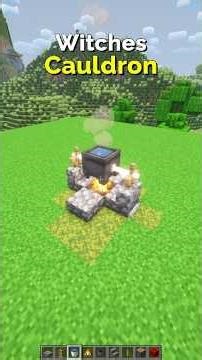 How to Make a Witch’s Cauldron in Minecraft – Epic Build | CupSapling #minecraft #shorts #easy