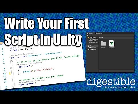 How to write your first script in Unity