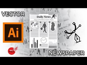 Adobe Illustrator CC - Vector Newspaper Sample Design Tutorials