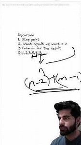 Fibonacci series using recursion.