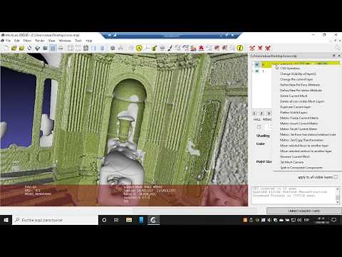 Generate mesh from point cloud in MeshLab