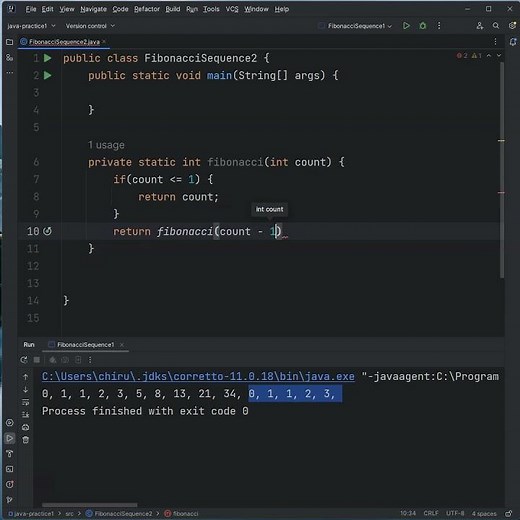 Fibonacci Sequence: Using Recursion In Java