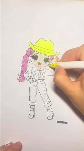 Lol doll coloring page #drawing #coloringadventure #art #cute #coloringbook #deku#lol #lol