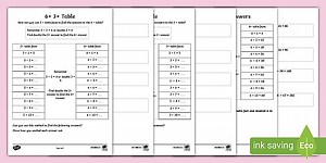 6x 3x Table Activity Sheet