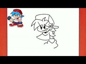 How to draw BOYFRIEND Hd | Friday Night Funkin' Characters