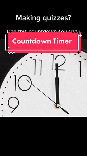 Countdown Timer Sound for Quiz Videos
