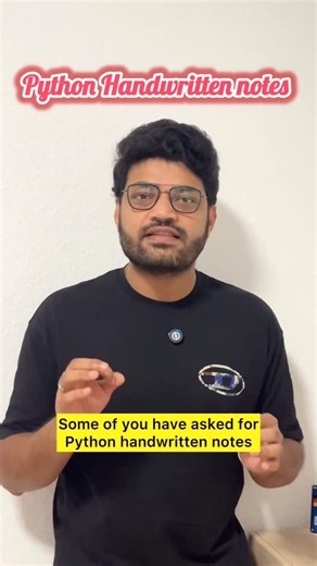 JaganinGermany | Career & Life Abroad 🇩🇪 | 📘 Python Handwritten Notes are Here! Follow now and comment “Python” to get your free PDF copy! 🐍 💡 Why Learn Python? •... | Instagram