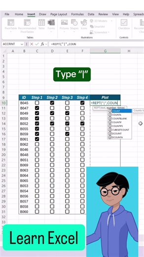 Create project tracker to track tasks in #excel #exceltips #exceltutorial