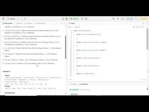 641. Design Circular Deque | Java | Leetcode | Queue | DSA